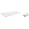 Rapoo 9750M Keyboard Mouse included Wireless Bluetooth QWERTZ German White