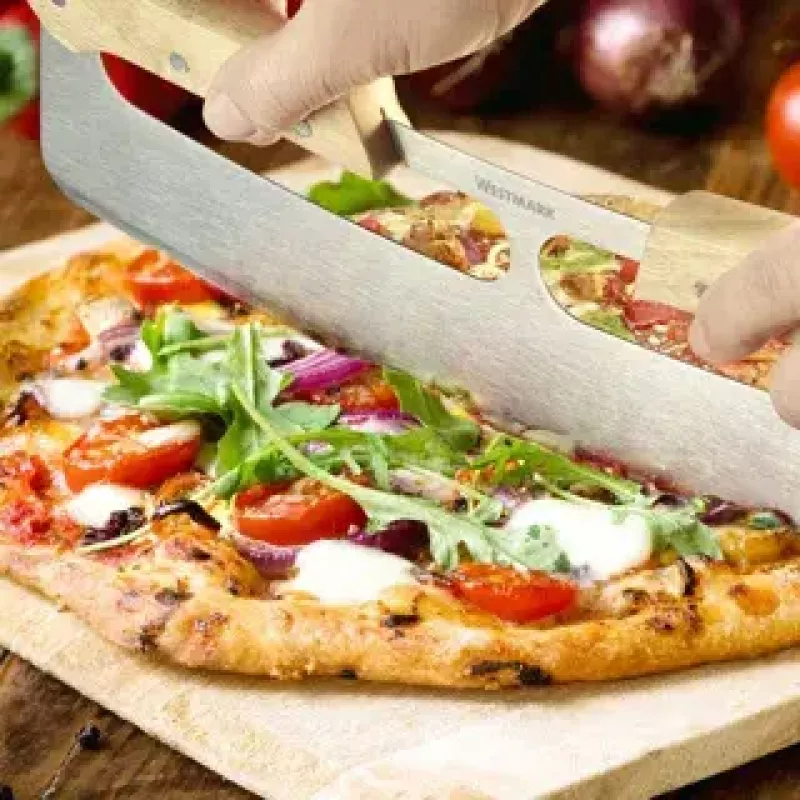Pizza cutter Westmark Pro stainless steel wood handle 355mm