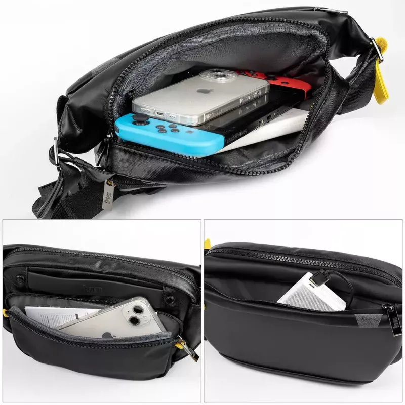 Messenger bag Divoom Pixoo Black Unisex 340x90x150mm LED display