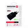 Power charger SWISSTEN Travel Charger SW-21A105W-BK, 2×USB, 2.1A per port (10.5W total)