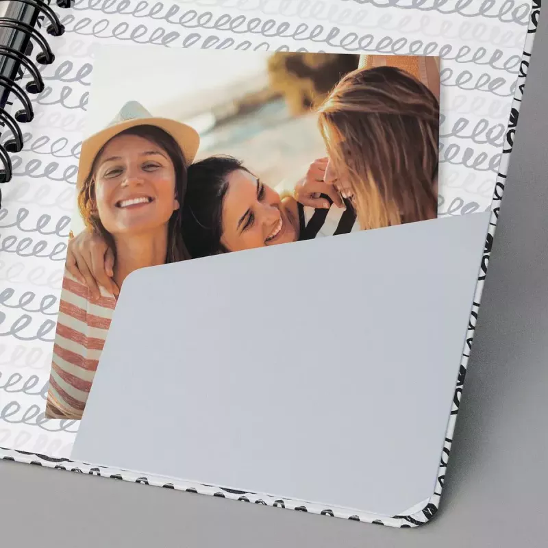 Writing notebook Sigel Jolie JN623 A5 120 sheets Black Mint White
