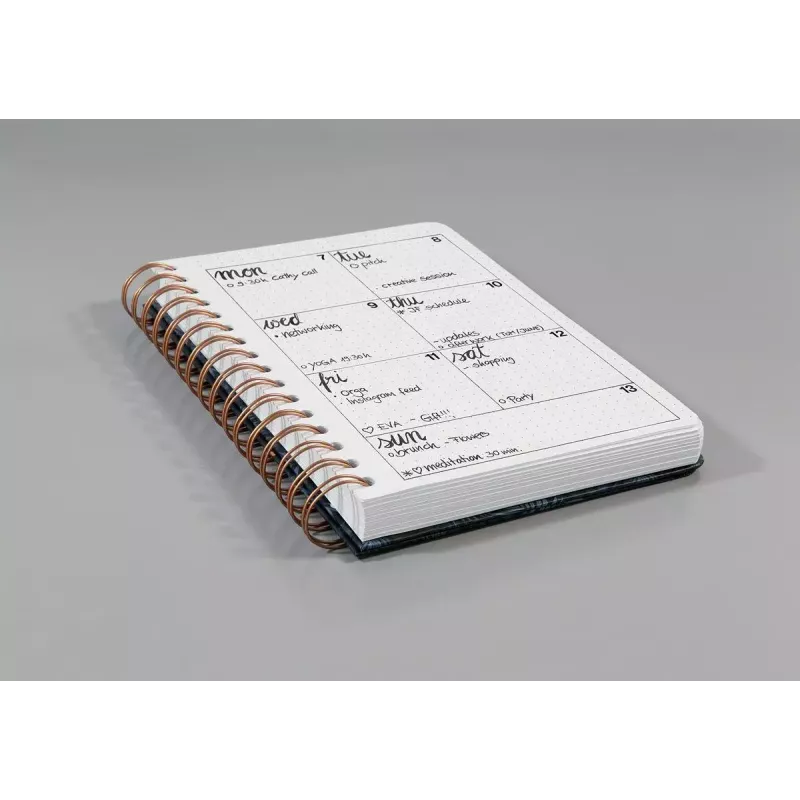 Writing notebook Sigel Jolie JN623 A5 120 sheets Black Mint White