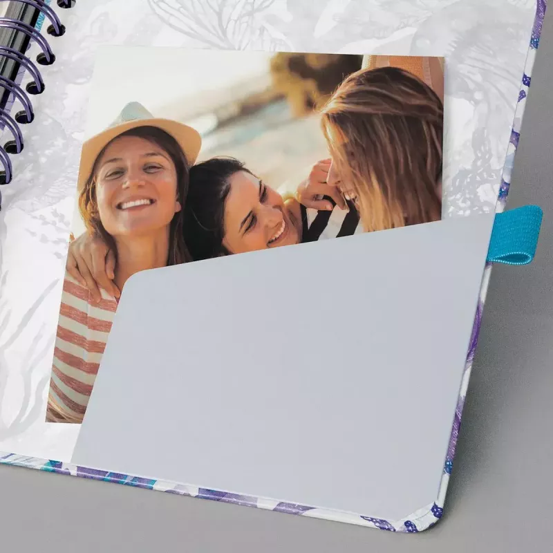 Personal diary Sigel Jolie JP204 Blue Petrol Purple Turquoise White