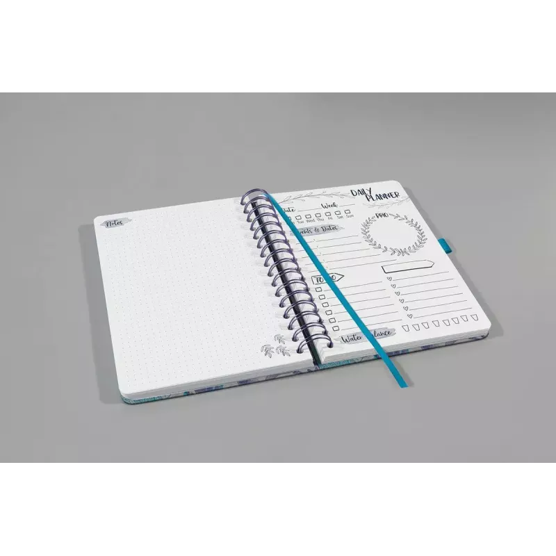 Personal diary Sigel Jolie JP204 Blue Petrol Purple Turquoise White