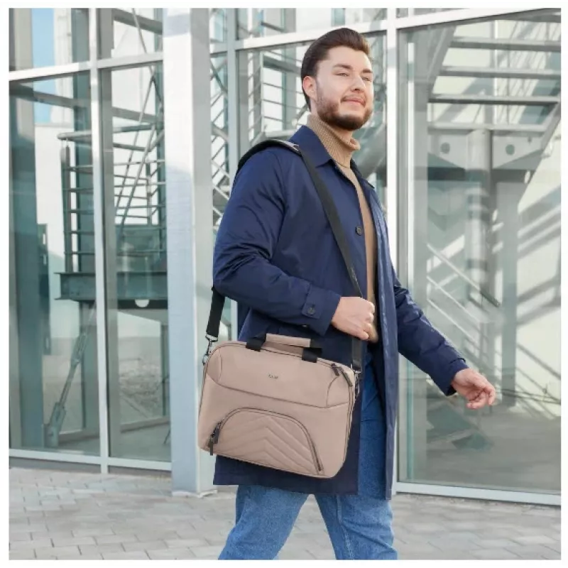 Hama Premium Lightweight 41.1 cm (16.2 inch) Toploader bag Beige