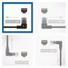 ACT Black 5 meters U/UTP CAT6A LSZH Slimline patch cable with RJ45 connectors 90° angled left to straight