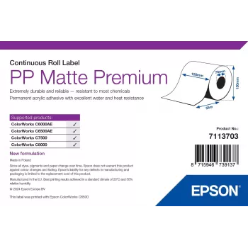 Epson 7113703 printer label White Self-adhesive printer label