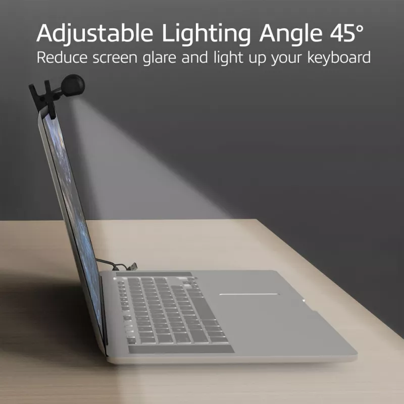 Clip-on laptop LED light bar ACT AC8050, dimmable, USB powered