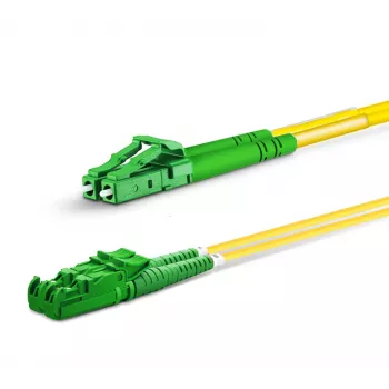Fibre optic patch cable EQUIP E2000/APC to LC/APC 5.00 m SM Duplex OS2 Yellow