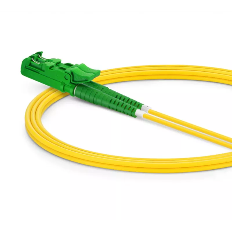 Fibre optic patch cable EQUIP E2000/APC to LC/APC 5.00 m SM Duplex OS2 Yellow