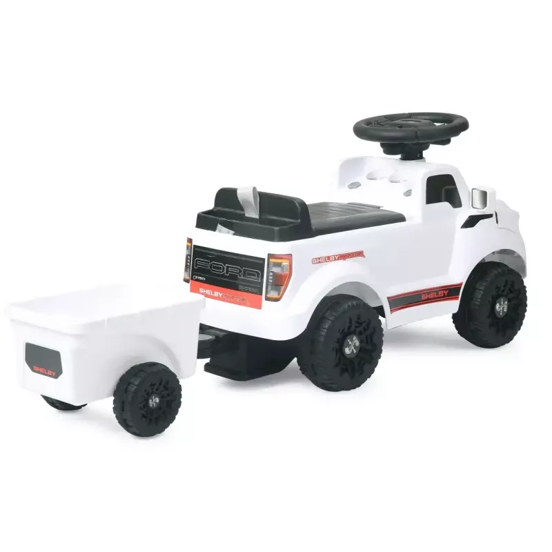 Ride-on car Jamara Shelby Ford F-150 Raptor — battery-powered, 1 seat, 4 wheels, black/white
