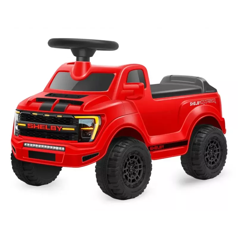 Ride-on car Jamara Shelby Ford F-150 Raptor — battery-powered, 1 seat, 4 wheels, black/red