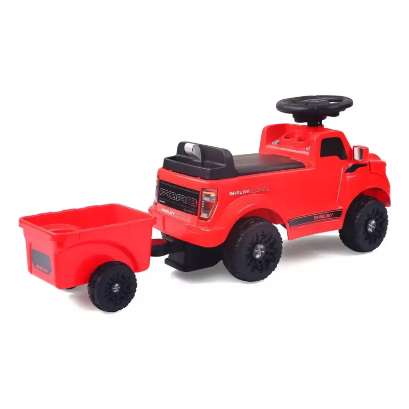 Ride-on car Jamara Shelby Ford F-150 Raptor — battery-powered, 1 seat, 4 wheels, black/red