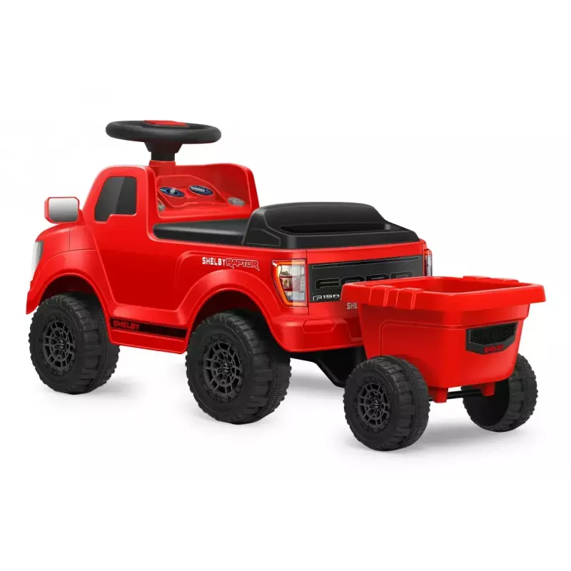 Ride-on car Jamara Shelby Ford F-150 Raptor — battery-powered, 1 seat, 4 wheels, black/red