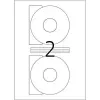 CD labels HERMA A4 Ø 116 mm white paper matt opaque 50 pcs