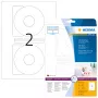 CD labels HERMA A4 Ø 116 mm white paper matt opaque 50 pcs