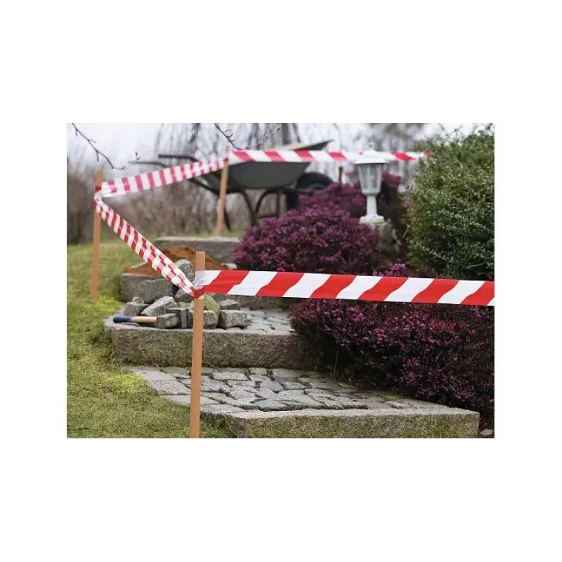 Barricade Tape TESA 58137 Red White 100m