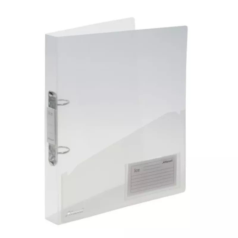 Rexel Ice 2 Ring Binder A4 Clear, A4, Polypropylene (PP), Transparent, 200 sheets, 2.5 cm, 3 cm