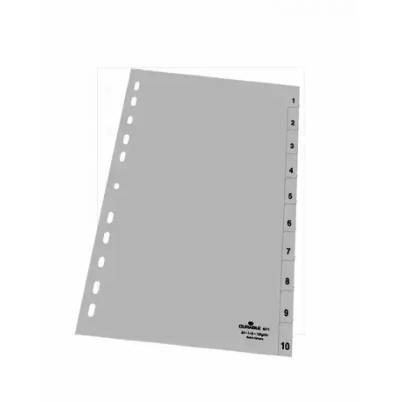 Numeric tab index Durable 6511-10