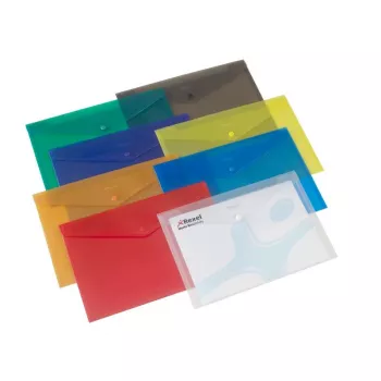 Rexel Popper Wallet A4 Assorted Colours, Polypropylene, 25 pcs