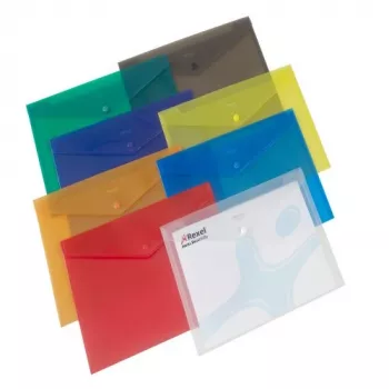 Rexel Popper Wallet A4 Assorted Colours, Polypropylene, 25 pcs