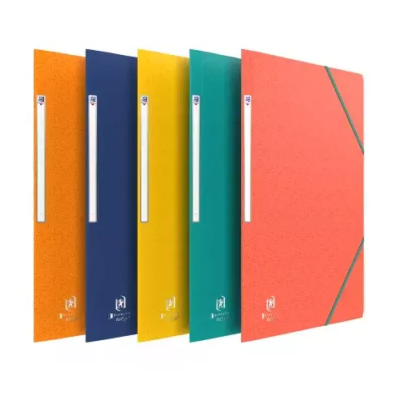 ELBA Boston Corner Elastic Folder, A4, Assorted, Card 0.5mm, with Labelling Tab - 10 Pack (120515.20)