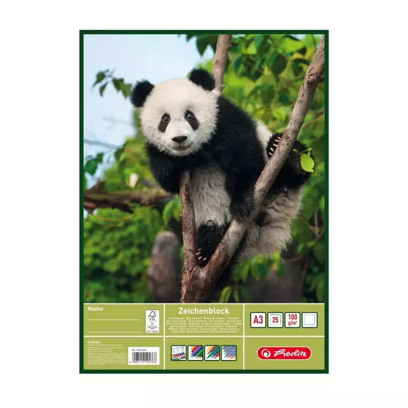 Writing notebook Herlitz 10416634 A3 25 sheets Multicolour