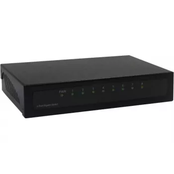 Unmanaged Switch Dexlan 891008 8 Ports Gigabit Ethernet Black
