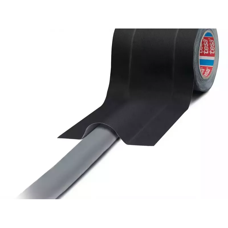 Tape TESA 4611 Black 25 m Caoutchouc