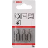 Screwdriver bit Bosch 2607001601 T8 extra hard 3 pcs 25 mm
