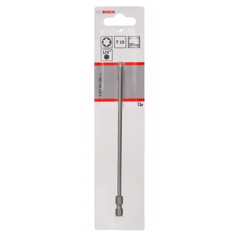 Screwdriver bit Bosch 2607001666 T15 Extra Hard 152mm Hexagonal