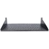Intellinet 19 inch Cantilever Shelf, 2U, 2-Point Front Mount, 250mm Depth, Max 25kg, Black, Three Year Warranty