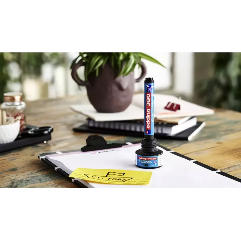 Marker Edding 380 Bullet tip Black Blue Green Red