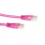 ACT Pink 20 meter U/UTP CAT5E patch cable with RJ45 connectors