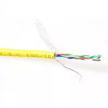 Patch Cable ACT CAT5E F/UTP LSZH Stranded Yellow 100m