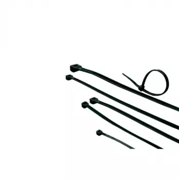 ACT Cable ties - black, length 450 mm, width 8.0 mm, Releasable cable tie, Nylon, Black, -40 - 85 °C, 450 mm, 8 mm