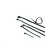 ACT Cable ties - black, length 450 mm, width 8.0 mm, Releasable cable tie, Nylon, Black, -40 - 85 °C, 450 mm, 8 mm