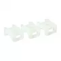 ACT Cable tie mount screw, Transparent, White, Nylon, 100 pc(s), 23 mm, 16 mm, 9 mm