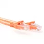 ACT Orange 1 meter U/UTP CAT6A patch cable snagless with RJ45 connectors