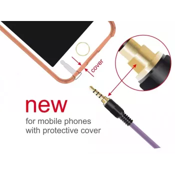 Audio cable 3.5mm DeLOCK 85599 2m Purple