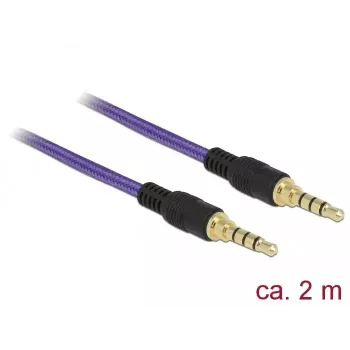 Audio cable 3.5mm DeLOCK 85599 2m Purple