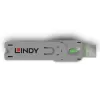 Lindy USB Type A Port Blocker Key, Green, Port blocker key, USB Type-A, Green, Acrylonitrile butadiene styrene (ABS), 1 pc(s), Polybag