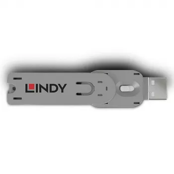 Lindy USB Type A Port Blocker Key, White, Port blocker key, USB Type-A, White, Acrylonitrile butadiene styrene (ABS), 1 pc(s), Polybag