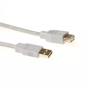 USB 2.0 A male - USB A female ivory 5.00 m, ACT, SB2205