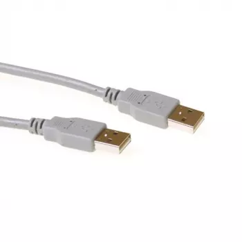 USB 2.0 A male - USB A male ivory 2.00 m ACT SB2502