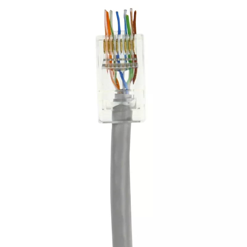 ACT RJ45 (8P/8C) CAT6 easyconnect unshielded modulaire connector for round cable with solid or stranded conductors