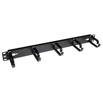 Cable management panel ACT FA2074 5 plastic rings 1U