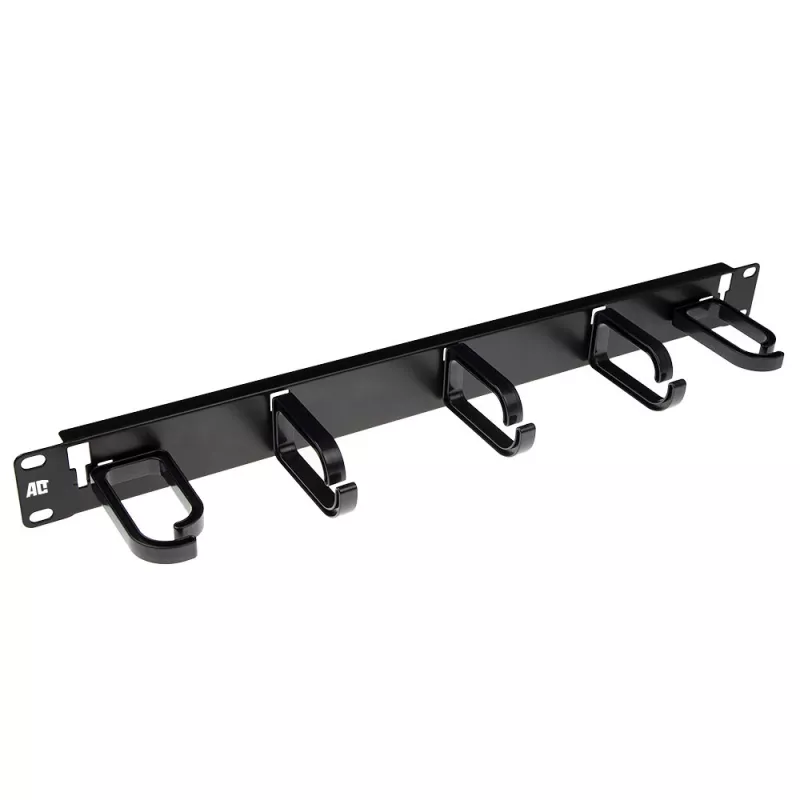 Cable management panel ACT FA2074 5 plastic rings 1U