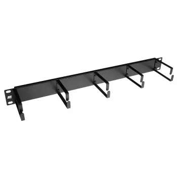 Cable management panel ACT FA2075 5 metal rings 1U