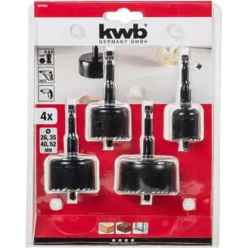 Hole Saw Set KWB 497900 Cordless Screwdriver